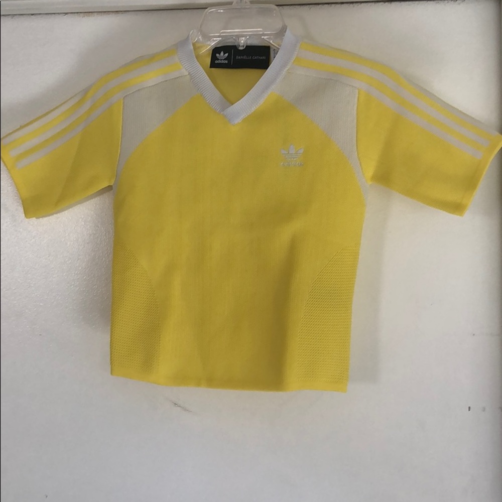 NWT Adidas Danielle Cathari yellow jersey shirt